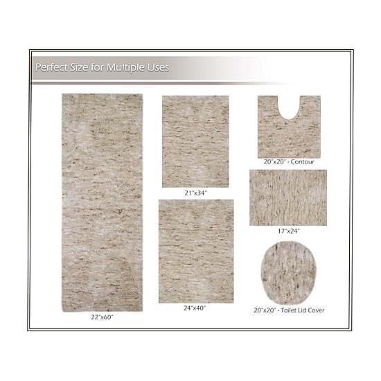 Home Weavers Inc Cloud Comfort Bath Rug 20x20 Rug