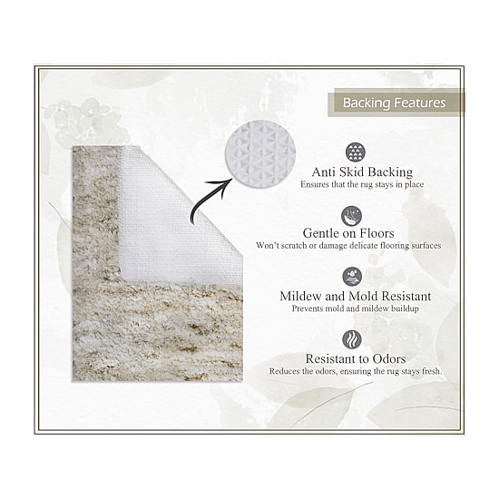 Home Weavers Inc Cloud Comfort Bath Rug 20x20 Rug