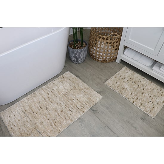 Home Weavers Inc Cloud Comfort Bath Rug 2pc 1721 Rug