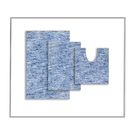 Home Weavers Inc Cloud Comfort Bath Rug 3 Pc 172120 Rug
