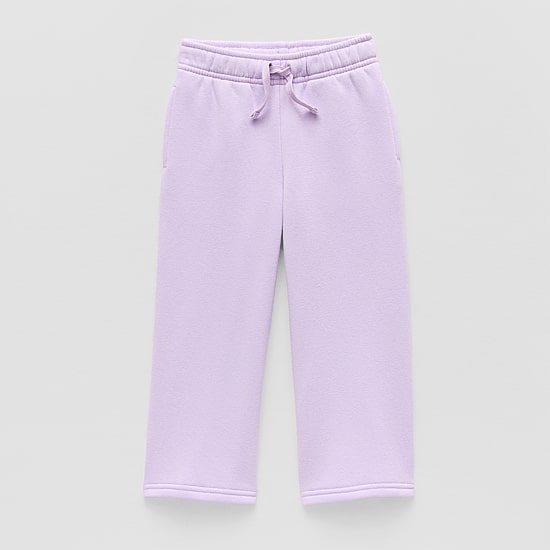 Okie Dokie Toddler & Little Girls Wide Leg Regular Fit Fleece Pull-On Pant