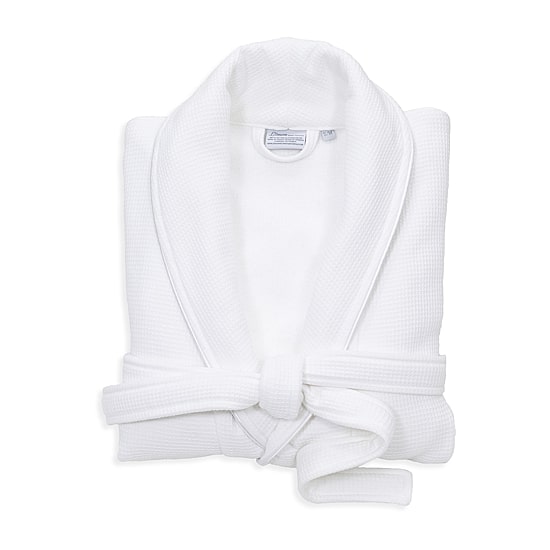 Linum Home Textiles Waffle Terry Bathrobe Unisex Adult Long Length Long Sleeve Robe