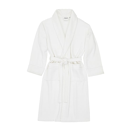 Linum Home Textiles Waffle Terry Bathrobe Unisex Adult Long Length Long Sleeve Robe