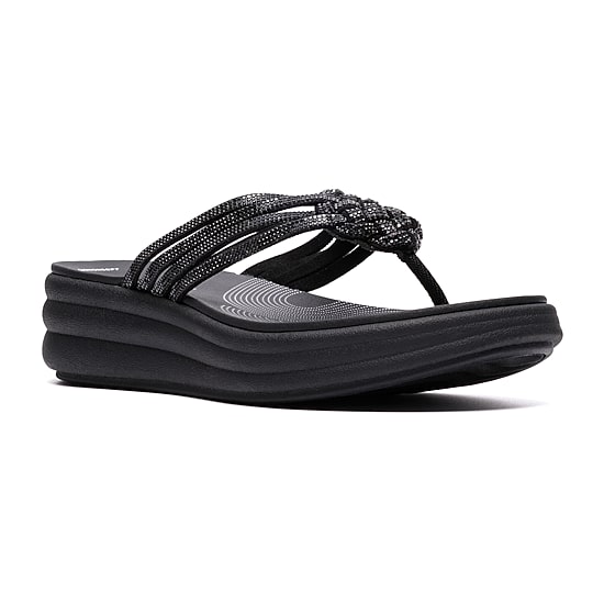 Clarks Cloudsteppers Womens Drift Gem Wedge Sandals