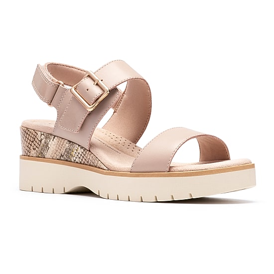 Clarks Womens Diaz Rose Wedge Sandals