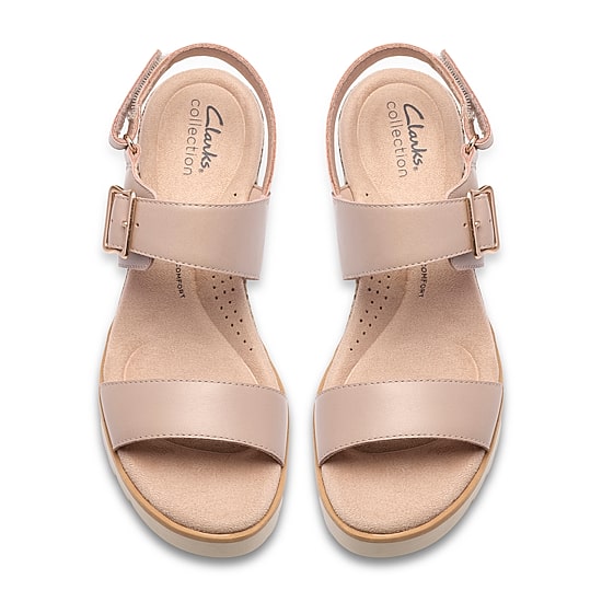 Clarks Womens Diaz Rose Wedge Sandals