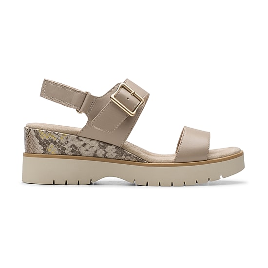 Clarks Womens Diaz Rose Wedge Sandals
