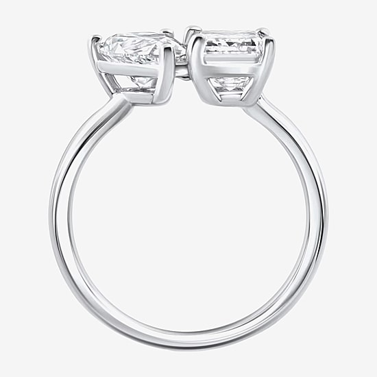 Womens 3 1/2 CT. T.W Lab Grown White Diamond 14K Gold Cocktail Ring