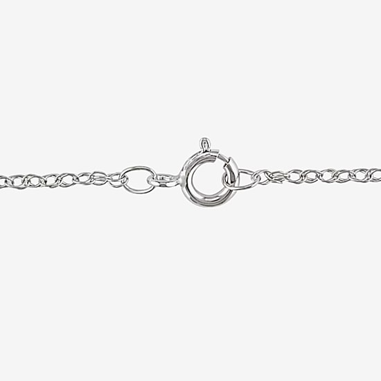 Womens 3 CT. Lab Grown White Diamond 14K Gold Heart 18 Inch Pendant Necklace
