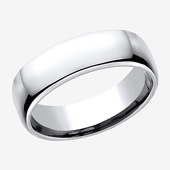  Mens Comfort Fit 6.5mm Polished Cobalt Wedding Band