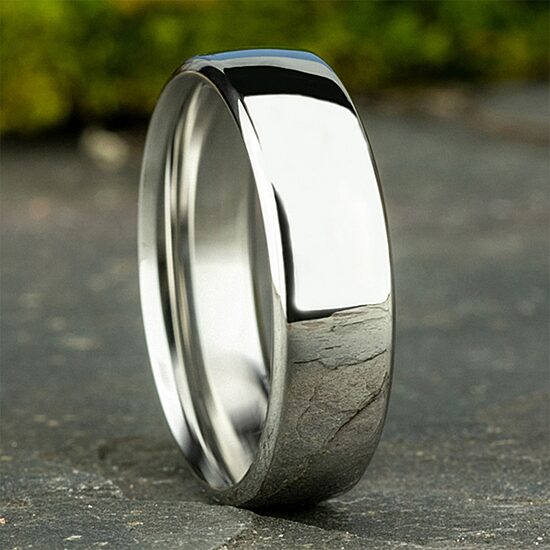  Mens Comfort Fit 6.5mm Polished Cobalt Wedding Band