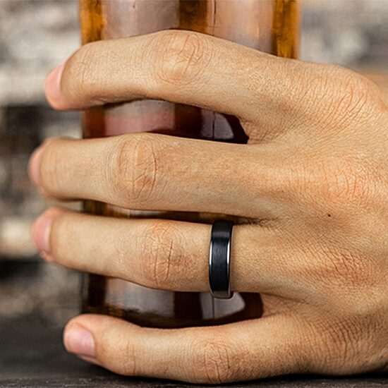 Mens 6MM Titanium Wedding Band