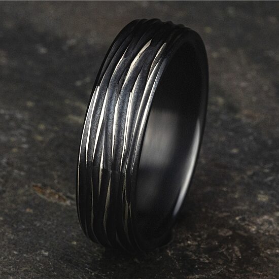 Mens 6.5MM Titanium Wedding Band