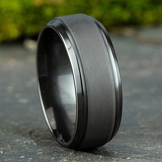 Mens 9mm Tantalum Wedding Band 