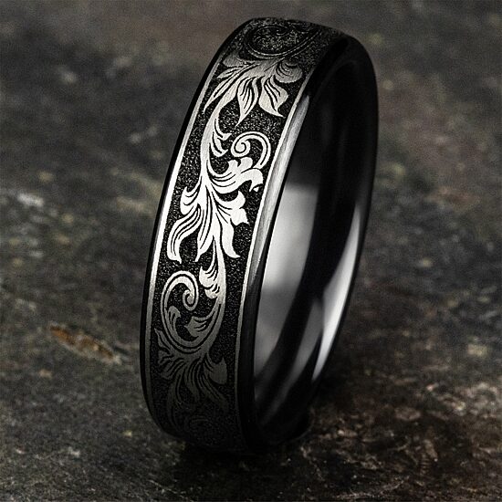 Mens 6.5MM Titanium Wedding Band