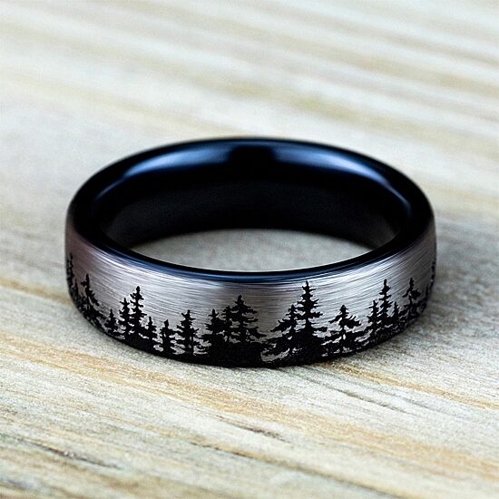 Mens 6.5MM Titanium Wedding Band