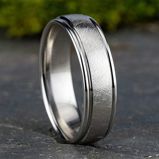 Mens 6.5MM Cobalt Wedding Band