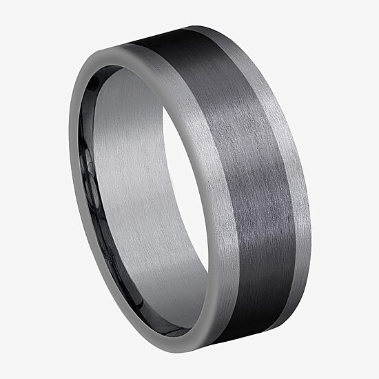 Mens 8MM Tantalum Titanium Wedding Band