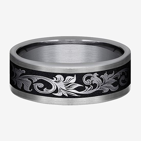 Mens 8MM Tantalum Titanium Wedding Band