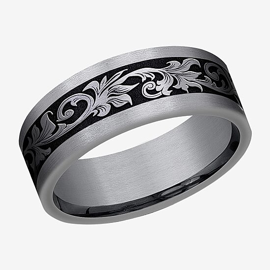 Mens 8MM Tantalum Titanium Wedding Band