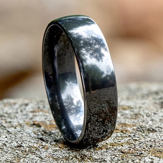 Mens 6.5MM Tantalum Wedding Band