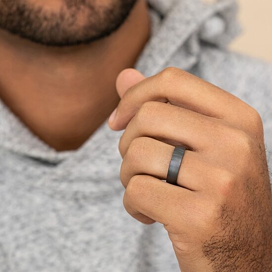 Mens 6MM Tantalum Wedding Band