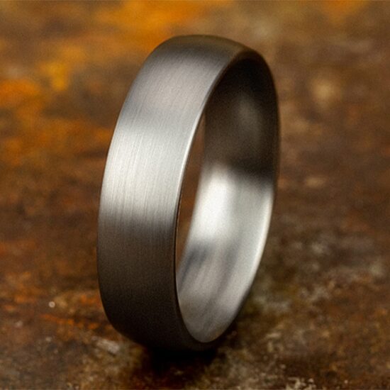 Mens 6MM Tantalum Wedding Band