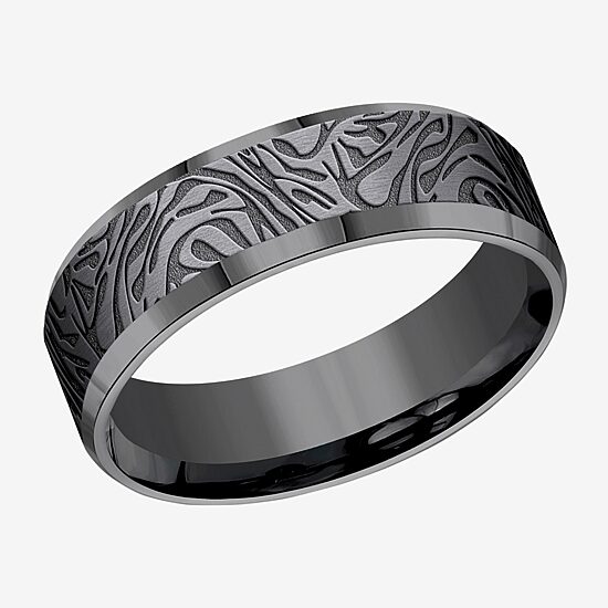 Mens 7MM Tantalum Wedding Band