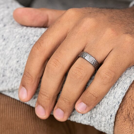 Mens 6.5MM Tantalum Wedding Band