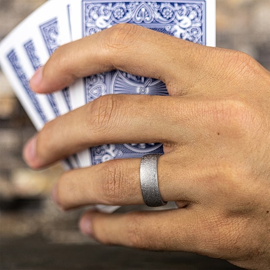 Mens 8MM Tantalum Wedding Band