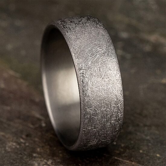 Mens 8MM Tantalum Wedding Band