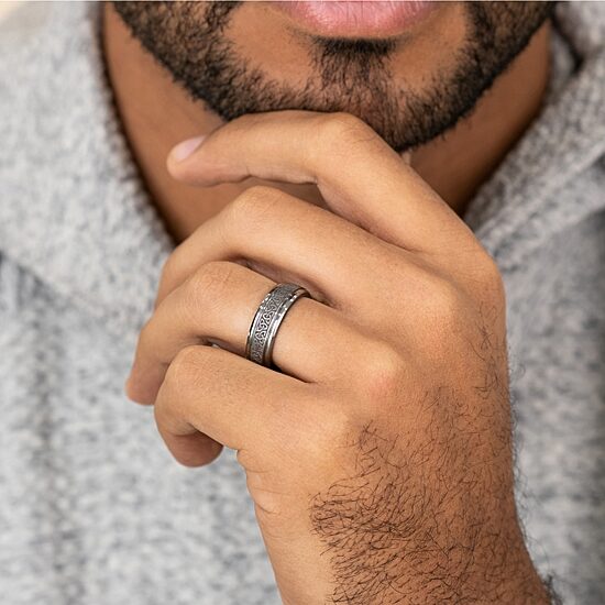 Mens 7MM Tantalum Wedding Band