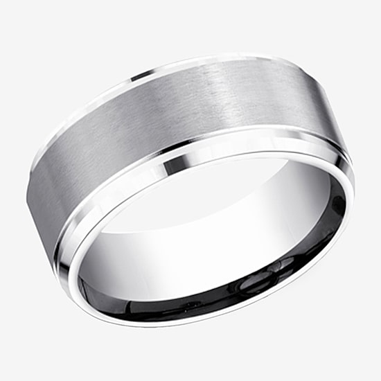 Mens 9mm Cobalt Wedding Band