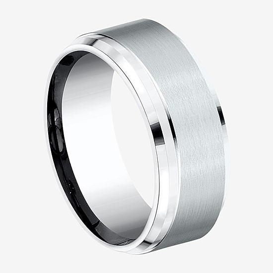 Mens 9mm Cobalt Wedding Band