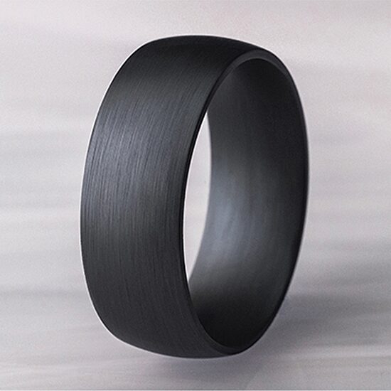 Mens 8MM Tantalum Wedding Band