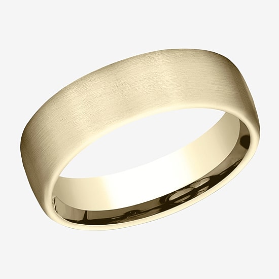 Mens 6.5MM 10K Gold Wedding Band