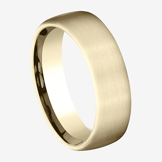 Mens 6.5MM 10K Gold Wedding Band