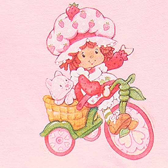 Toddler Girls Flutter Sleeveless Strawberry Shortcake Knit A-Line Dress