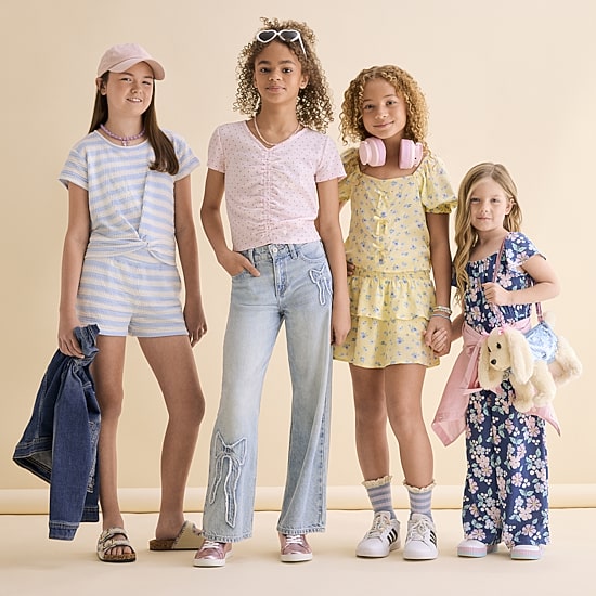Thereabouts Little & Big Kid Girls Wide Leg Jean