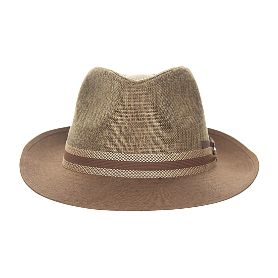 Biltmore Club Stripe Trim Matte Toyo Mens Fedora