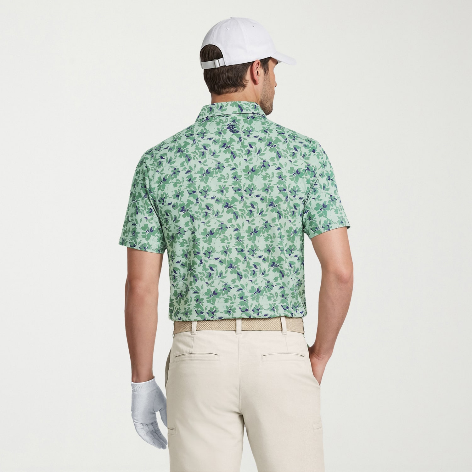 IZOD Swingflex Elite Fashion Print Mens Classic Fit Short Sleeve Polo Shirt