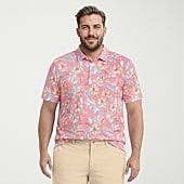 IZOD Sunshield Performance Big and Tall Mens Classic Fit Short Sleeve Polo Shirt