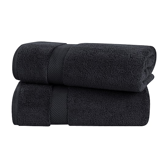 SUPERIOR® Zero Twist Cotton Chevron 2-pc. Bath Sheet