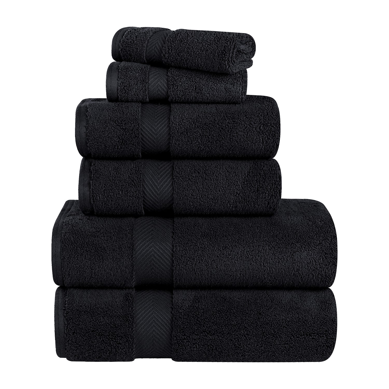 SUPERIOR® Zero Twist Cotton Chevron -pc. Quick Dry Bath Towel Set