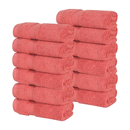 SUPERIOR® Zero Twist Cotton 12-pc. Quick Dry Washcloth