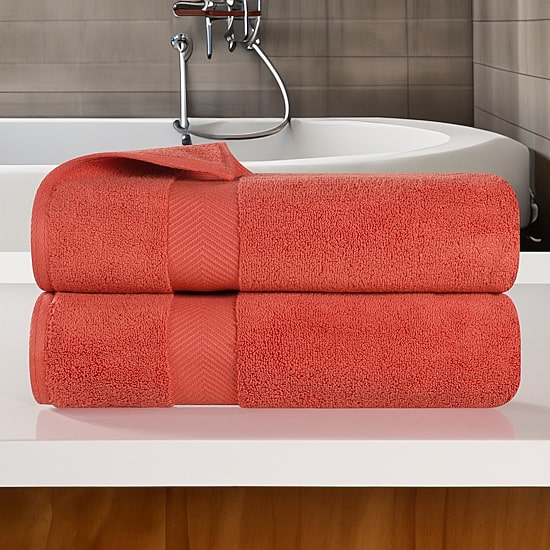 SUPERIOR® Zero Twist Cotton Chevron 2-pc. Quick Dry Bath Towel Set