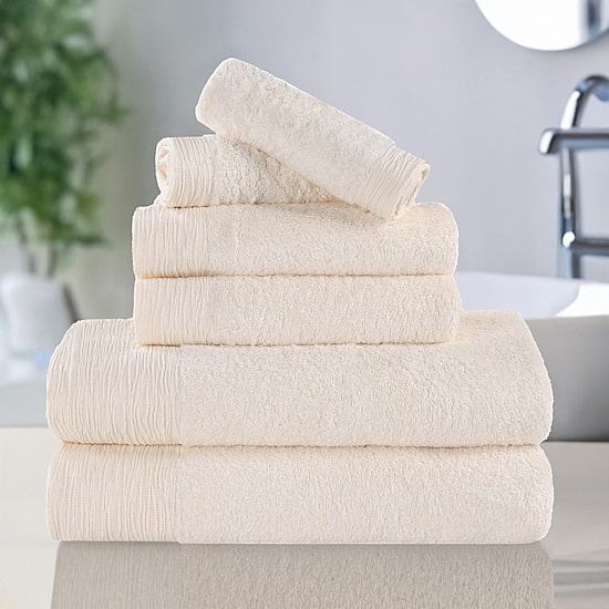SUPERIOR® Sera Hypoallergenic Rayon From Bamboo Multi-Size 6-pc. Bath Towel Set