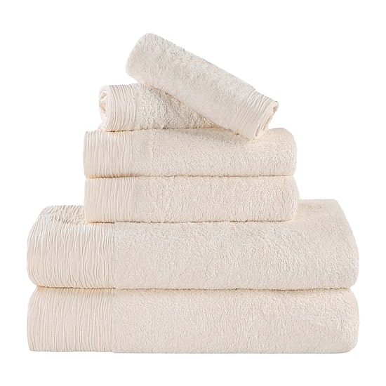 SUPERIOR® Sera Hypoallergenic Rayon From Bamboo Multi-Size 6-pc. Bath Towel Set