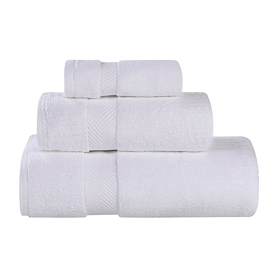 SUPERIOR® Zero Twist Cotton Chevron 3-pc. Quick Dry Bath Towel Set