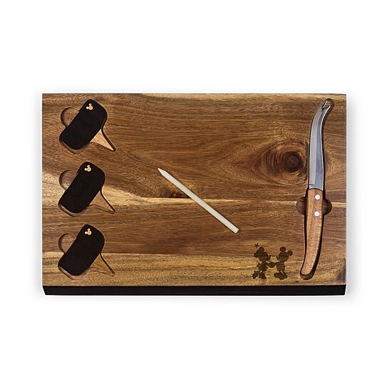 Picnic Time Delio-Mickey And Minnie 6-pc. Wood Cheese Board Set